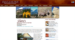 Desktop Screenshot of clairesonthepark.com